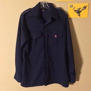 💙VINTAGE💙 “Big Yank” poly button